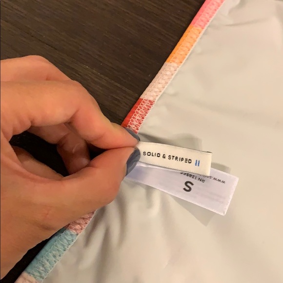 Solid and striped swim suit - Picture 5 of 6